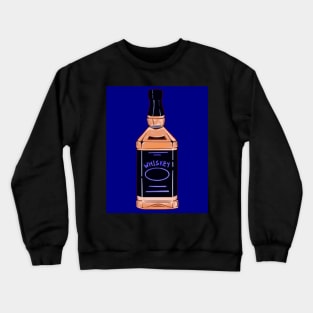 whiskey bottle pop art Crewneck Sweatshirt